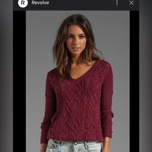 Free People distressed sweater